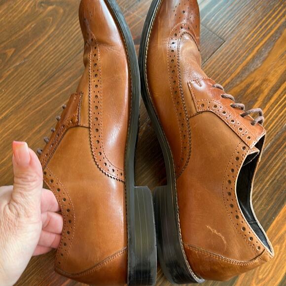 Stacy Adams | Men’s Brown Oxford Wingtips | Size 11M | 0672 - Picture 6 of 10